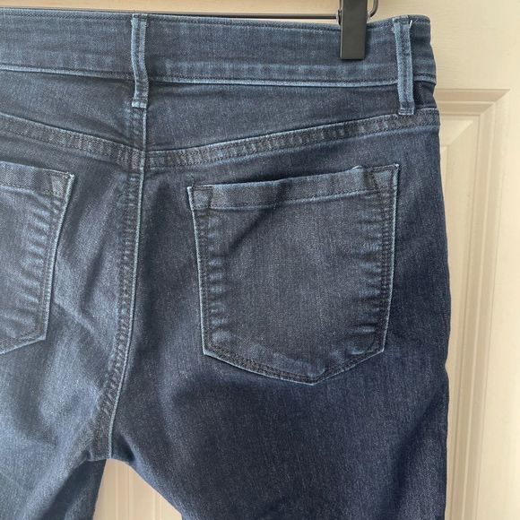 Ann Taylor LOFT Modern Crop Jeans Dark Blue Wash Denim Pants Women Waist Size 31 - Picture 8 of 12